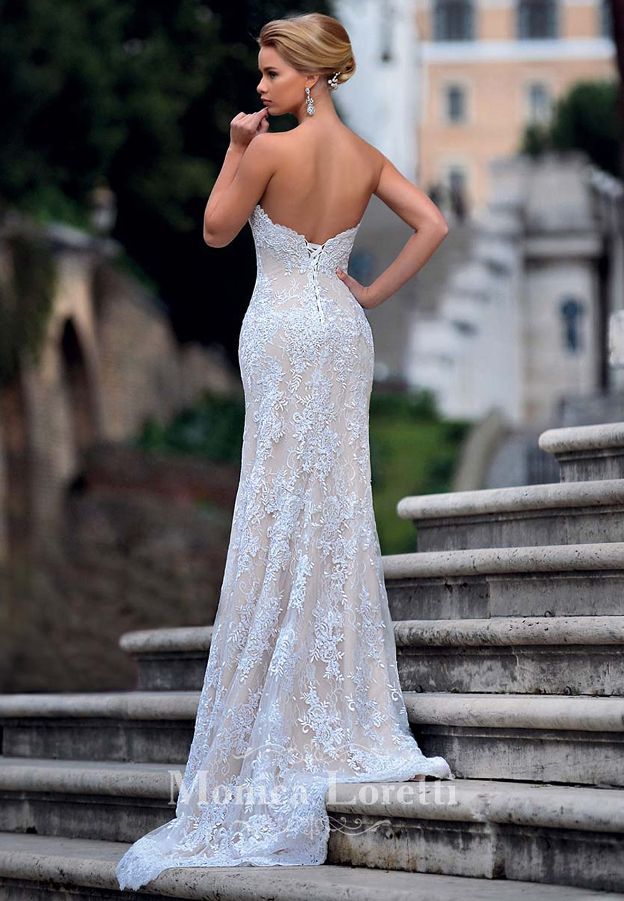 Abito da sposa modello Livia - Abito Sposa Sirena - In Pizzo - Monica  Loretti - Tg. 42 - Pronta Cons. | Abiti