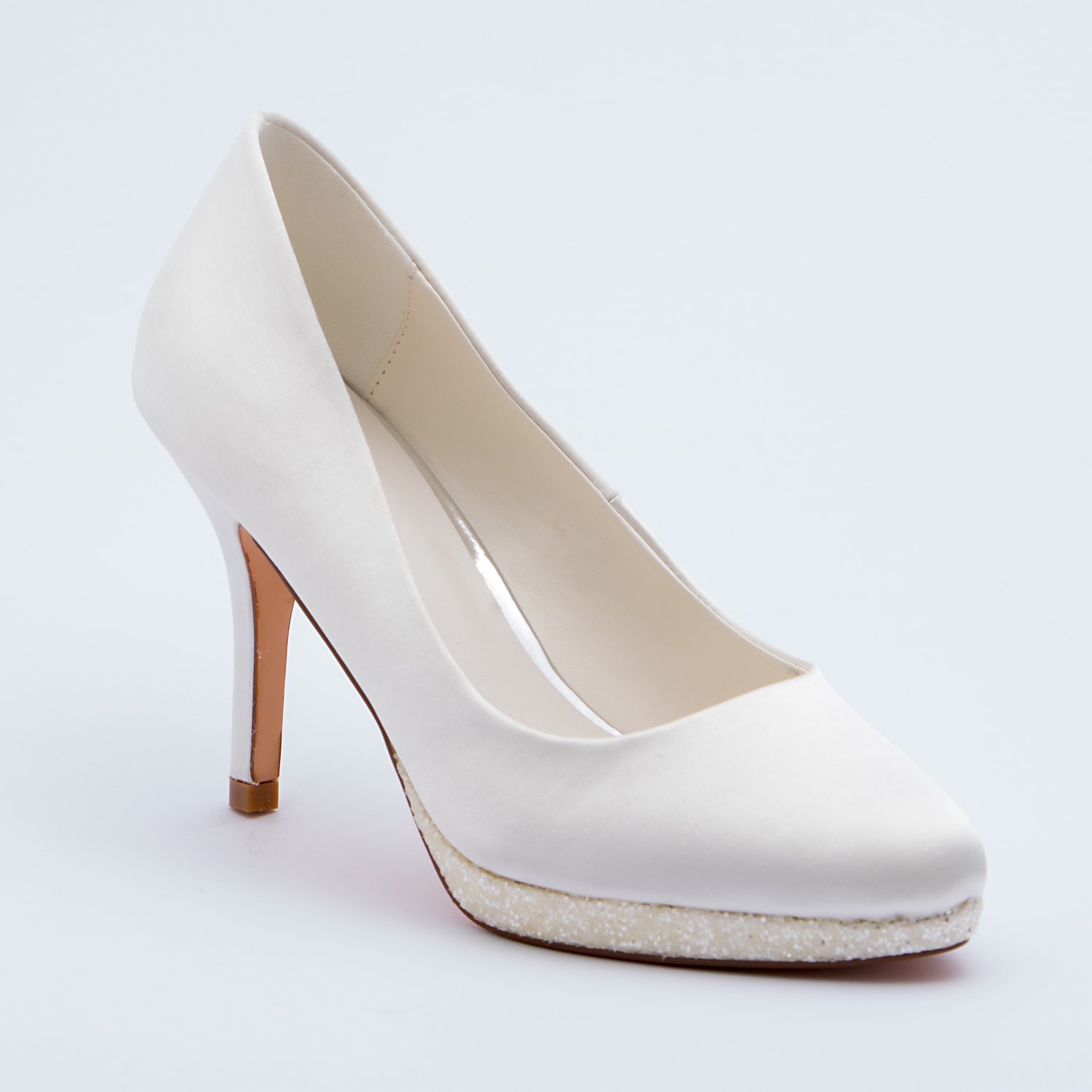 Decolletè sposa con plateau con brillantini | Scarpe