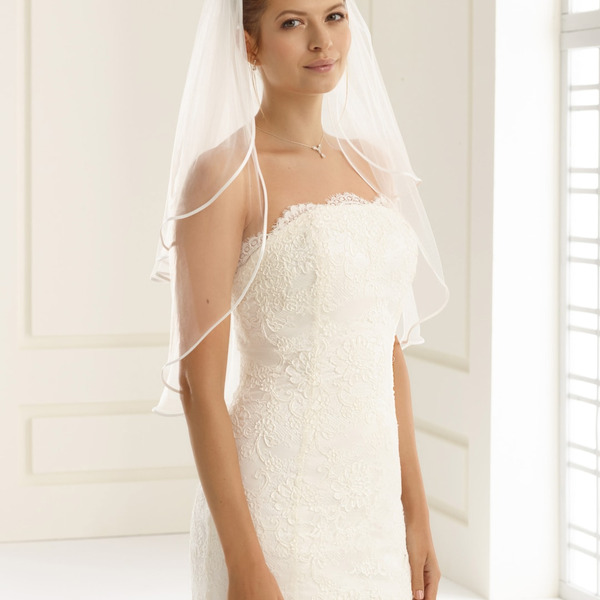 Velo con bordo in raso,  80/60cm