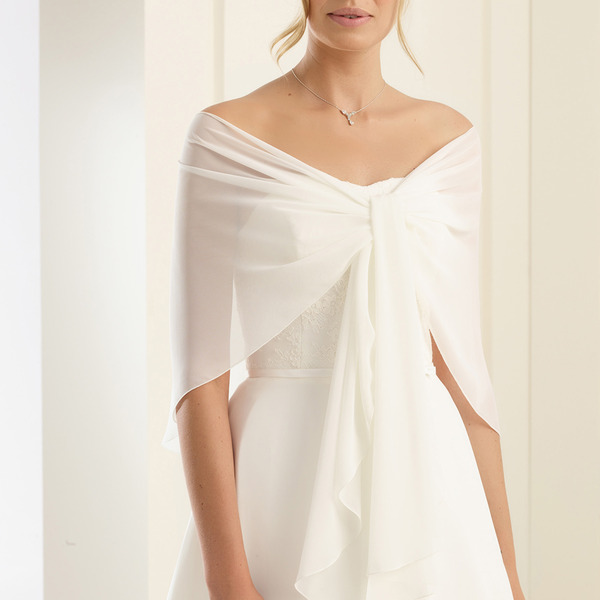 Stola sposa in chiffon