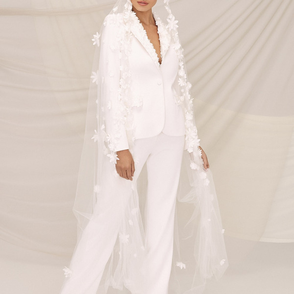 Abito da sposa Aurelie - Abito da sposa | Collezione Justin Alexander |  Tailleur pantalone in crepe | stile