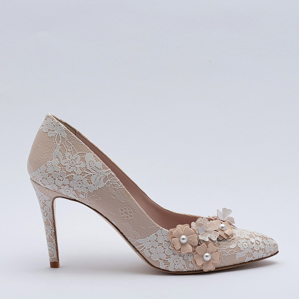 Decollete' pizzo tacco 9