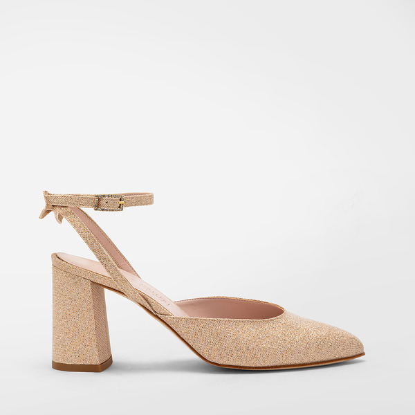 Slingback glitter tacco 8