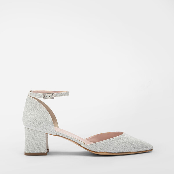 Scarpa sposa glitter tacco 4