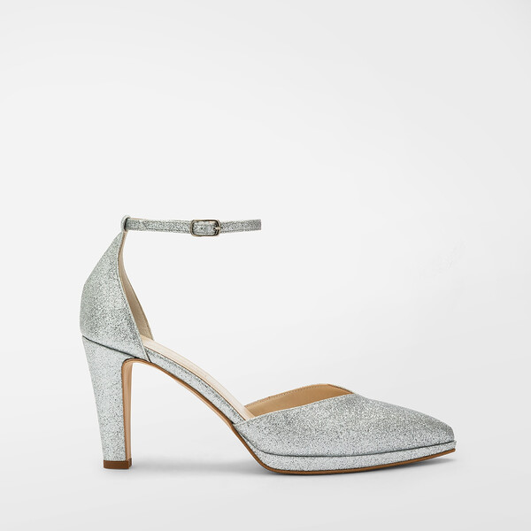 Scarpa sposa glitter tacco 8