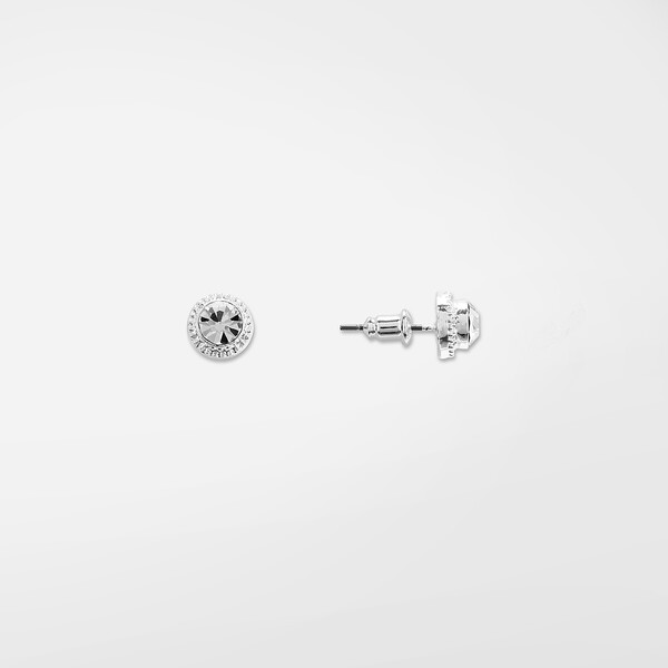 Orecchini tondi con cristalli