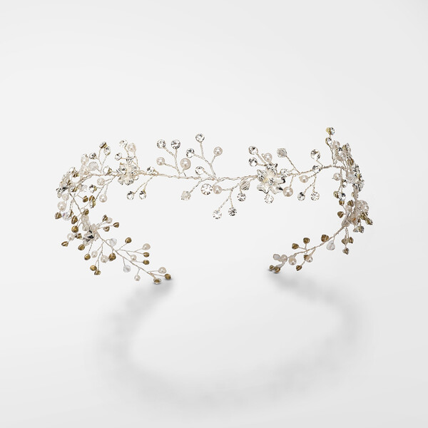 Filo modellabile lungo con cristalli