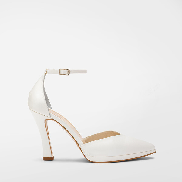 Scarpa sposa raso tacco 10