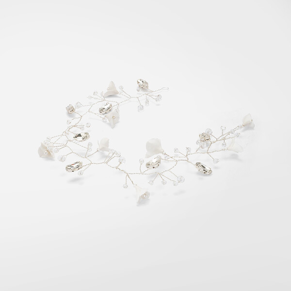 Tralcio con fiori e cristalli