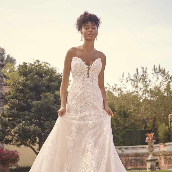 Abito sposa organza e pizzo on sale