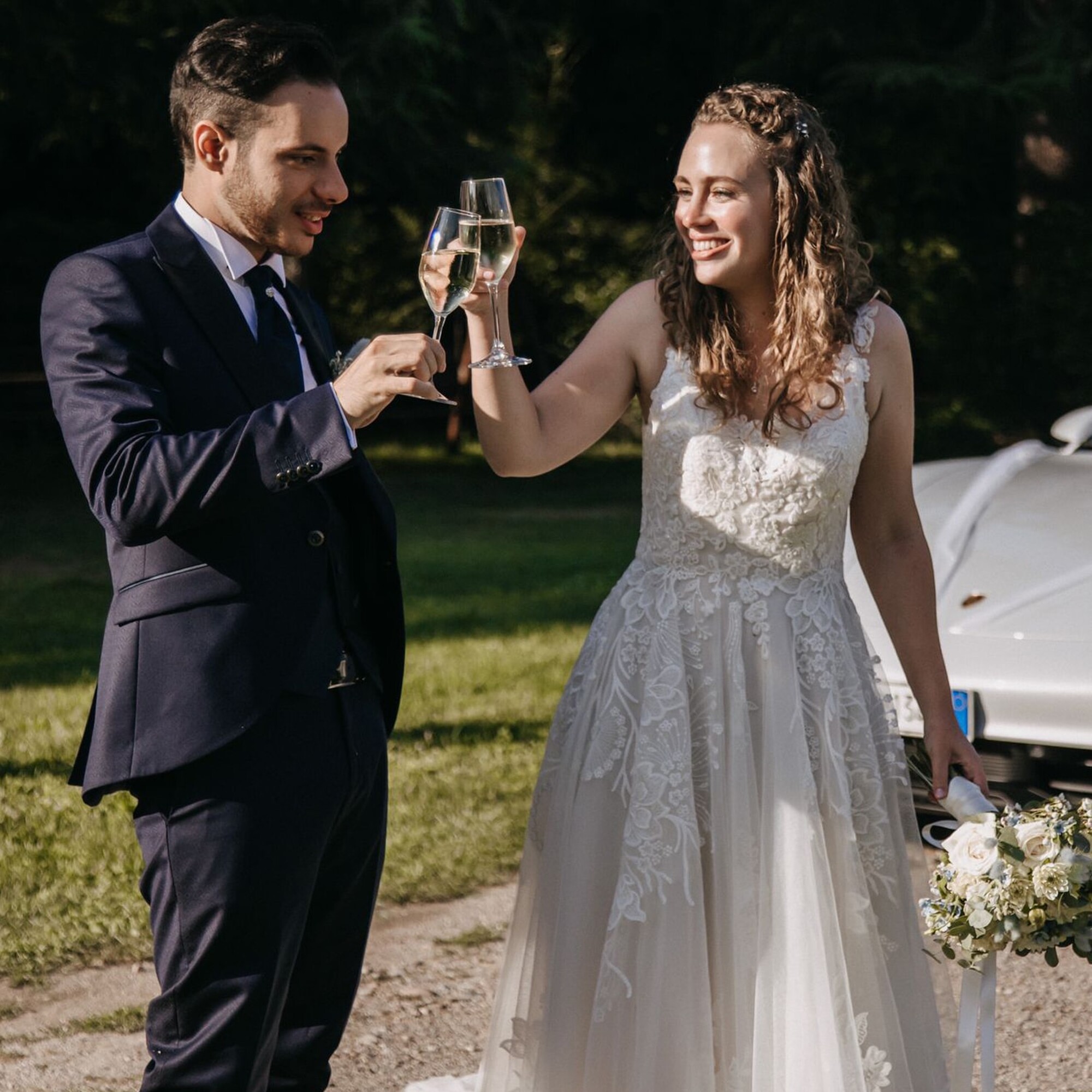 Brindisi sposa Evelina, abito Patrizia Cavalleri