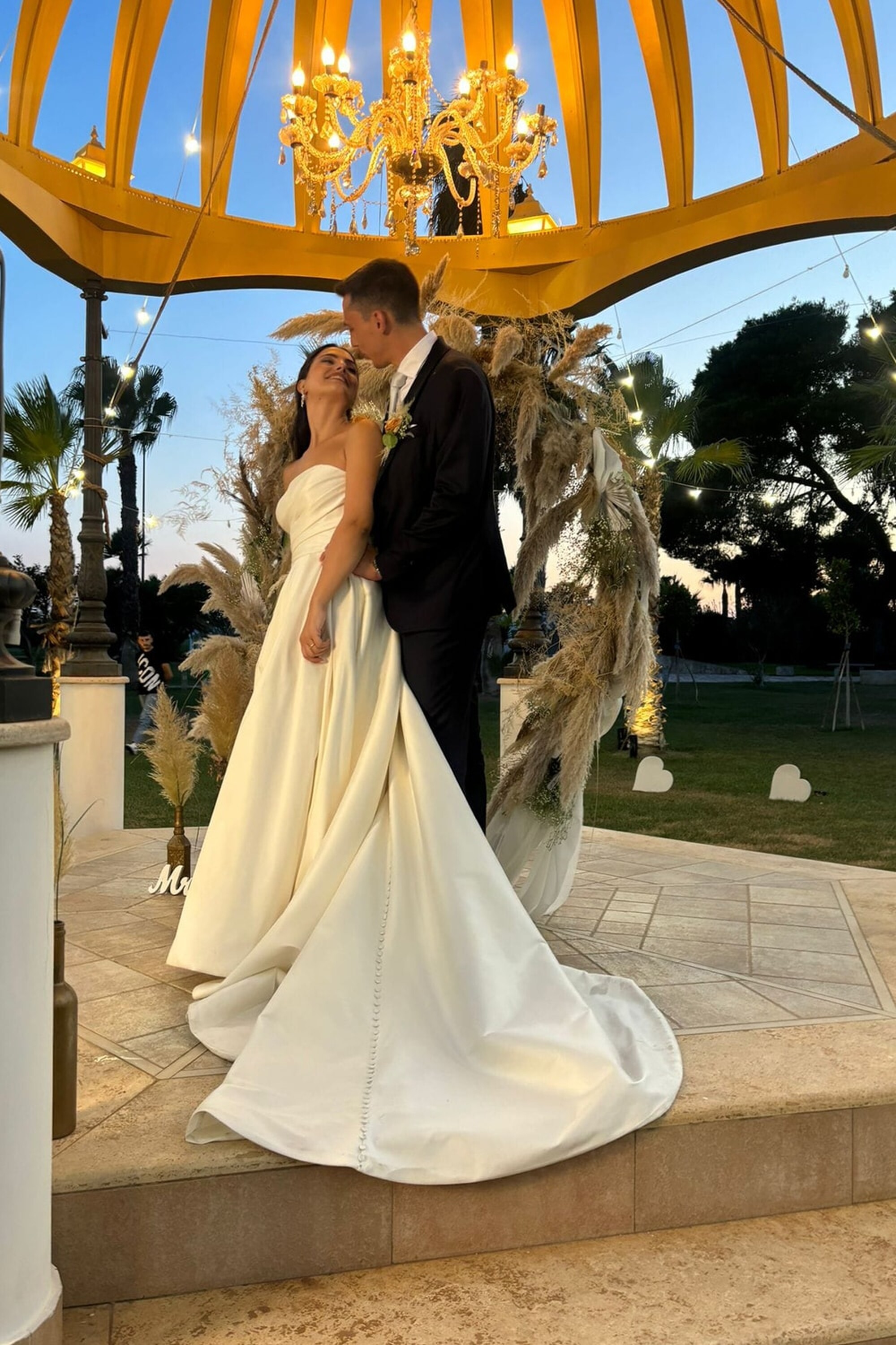 Newlyweds Patrizia Cavalleri