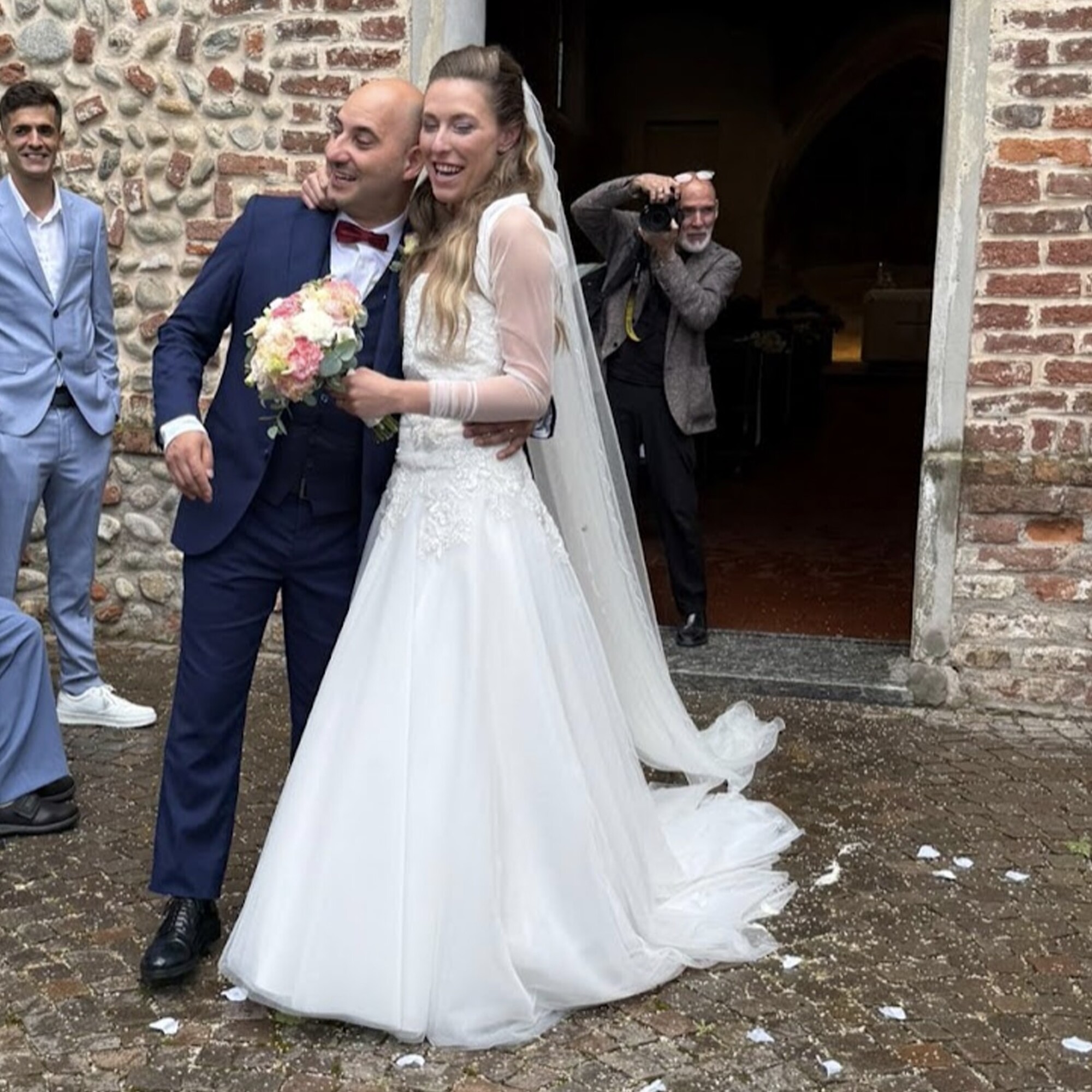 Coppia di sposi abiti Patrizia Cavalleri