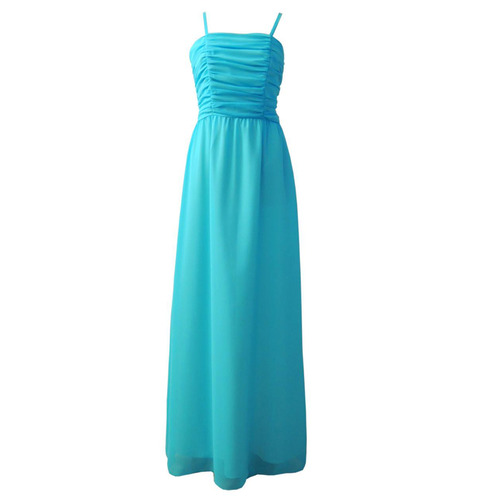 vestito turchese lungo