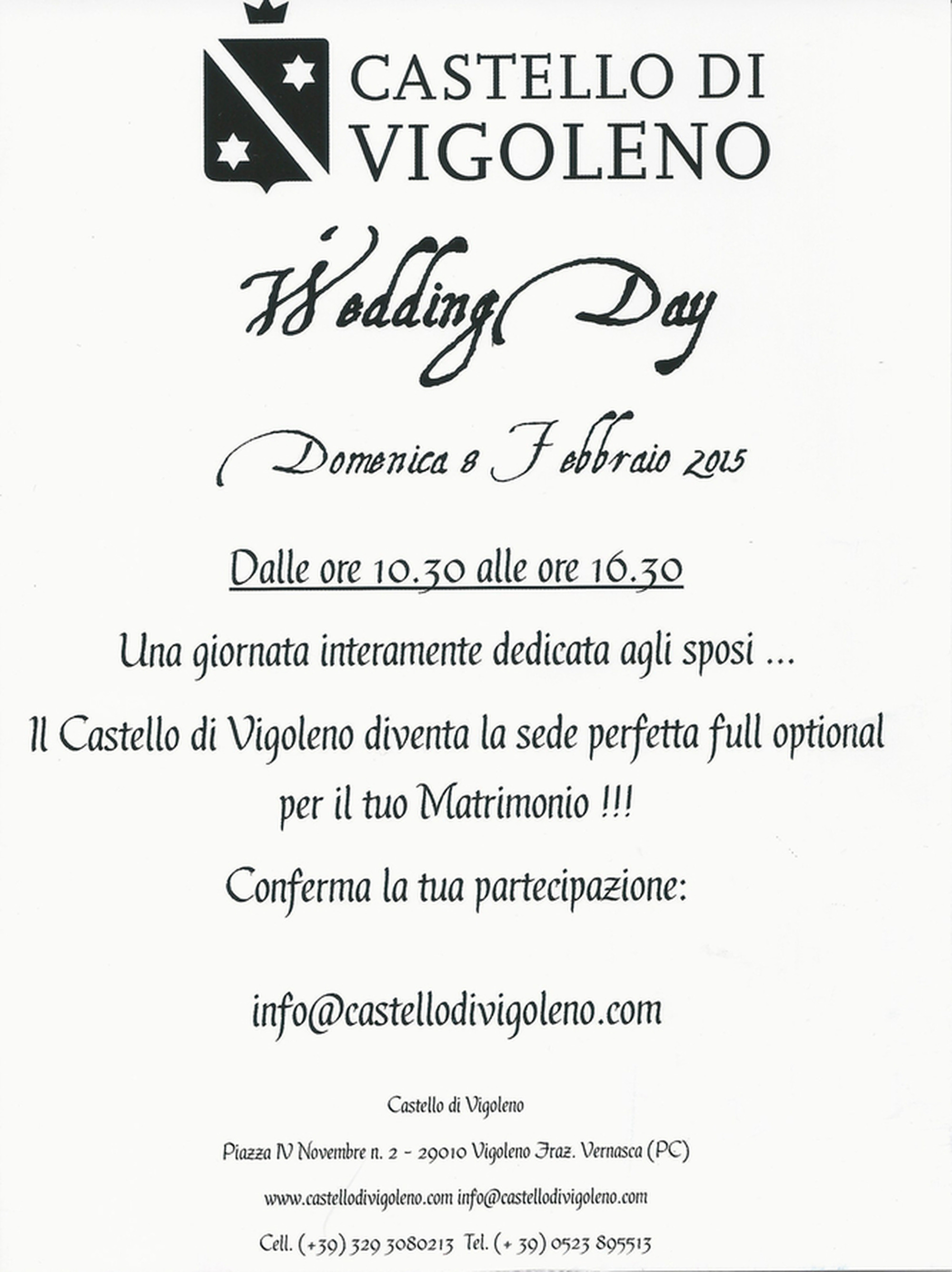 I nostri abiti da sposa al Castello di Vigoleno