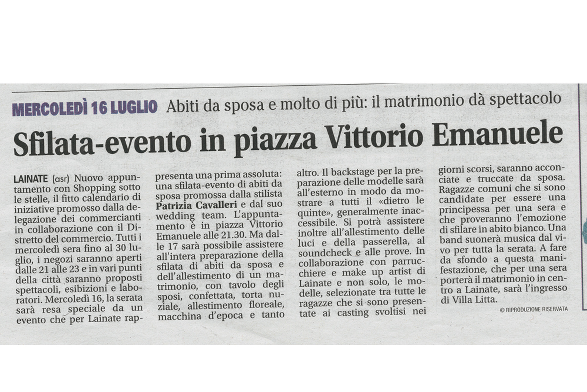 Rassegna stampa - Settegiorni