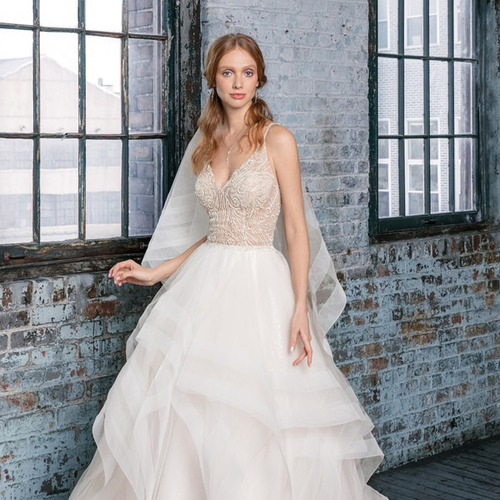 Ruffled Wedding Dress